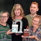 Cake decorators (from left) Sandra Boston, Gillian Belton, Robert Harwood and Helen Corder take a...