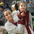 Palestinian Collective organiser Rinad Tamimi and her daughter Laya Lababidi, 4. PHOTOS: PETER...
