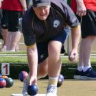 Paul Hickey, of Milton Bowling Club, at the Bill Barron Bowling Tournament at Balclutha Bowling...