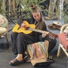 Wānaka student Cuba Blair practises during a music-making class. PHOTOS: RAWAN SAADI