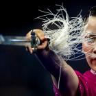 Japan’s Nanoha Kida competes in wushu (Chinese martial arts) at the World Games in Chengdu, China...