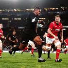 Waisake Naholo in space for the All Blacks. Photo: Getty Images