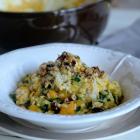 Pumpkin and kale risotto with brown butter hazelnuts. Photo: Simon Lambert