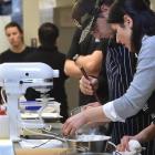 Gourmet ice cream maker Giapo Grazioli and his wife Annarosa Petrucci lead a workshop at the...