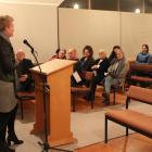 Property consultant Margot Berney addresses the Kaitangata community at a public meeting held...