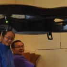 eter Hurd-Vile (8), of Dunedin, operates a mind-controlled drone, while Ruth Huang (13) and Zhiyi...