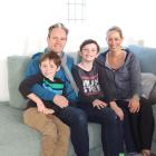 The Urlich family  — Luka (7), Brendon,  Jaydon (12) and Kerry say Cromwell is the ideal place...
