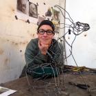 Methven artist Hannah Kidd in her workshop. Photos supplied.