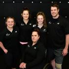 Taieri Athletics Para athletes (from left) Caitlin Dore, Holly Robinson, Jessica Hamill (front),...
