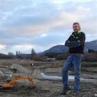 Graham Lee is preparing land along Cameron Creek, Wanaka, for a new $4million facility where the...