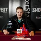 2011 Pokerstars.net NZPT Queenstown SkyCity Snowfest champion Marcel Schreiner, from Germany....