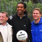 Otago United's American imports Chad Severs (left), Kevin Taylor and Tony Alvino.
