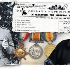 John Quinn Adamson (left) and his son Pat Adamson (right). Also pictured are John Quinn's war medals. Photo supplied &amp; Gerard O'Brien