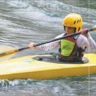 Concentration plus: Daniel Arnott focuses on the gates ahead.