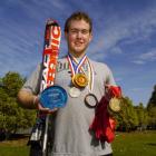 Disabled skier Adam Hall added to his extensive collection of medals during the northern...