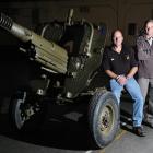 The great awakener . . . Former gunners from Dunedin's 31(B) Battery Royal NZ Artillery, Warrant...