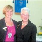 Incoming president Donna Kennedy, of Nelson (left) with outgoing Soroptimist South Island region...