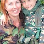 Like mother like son: Jake Nicholson (7), pictured with his mother and Wanaka Primary School...