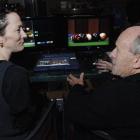 Firsthand Productions producer Richard Thomas discusses camera angles with Plato Restaurant co...