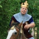 Shadbolt dressed as Henry V for Shakespeare in the Park. Photo by Hamish McNeilly.