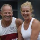 Steven Geary, left, and Lynette Grace, both of Invercargill, broke Rowing records in the masters games at the Otago University. Photo by Peter McIntosh.