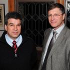Dr Michael Schultz (left) and Prof Andre van Rij, recipients of Research Development Investment...