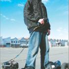 Easy rider: Justin Lintott’s motorised skateboard is road-legal, has a top speed of 40kmh and...