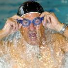 Former Dunedin man Dr Stanley Paris (70) trains at Moana Pool in April in preparation for his...