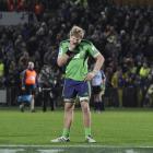 A dejected Adam Thomson after the Highlanders' 21-14 loss to the Force at Carisbrook last night....