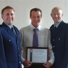 After receiving their commendations and certificate of appreciation for their roles in saving a...