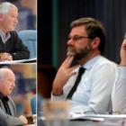 (Clockwise, from top left) Taieri farmers Travis Michelle, Colin Scurr, Ian Bathgate and Simon...