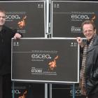 Dunedin gas manufacturer Escea's chief executive, Nigel Bamford (left) and export marketing...