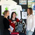 Dunedin secondary pupils' climate forum co-organiser Celia Neilson (left), Bayfield High School...