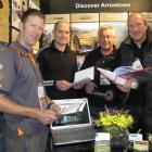 (From left) Aidan May, Scott Julian, Geoff Clear and David Clarke invite Trenz 2012 delegates to ...