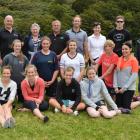 (Front, from left) Merran Casse, Zoe Hancox, Krystina Trewby-Gunn, Leaha Dickey; (middle, from ...