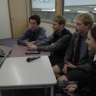 Kavanagh College year 10 pupils (from left) Jack Biss, Daniel Earnshaw, Ciaran Jansen and Shauna...