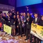 The four finalist teams in the 2012 Microsoft New Zealand Imagine Cup. Photo supplied.