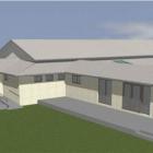A computer-generated image of the Omarama Hall redevelopment. Image supplied.