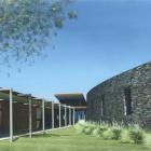 A concept drawing of the proposed new Alexandra Community House, designed by Parker Warburton...