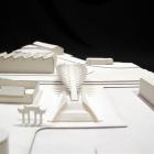 A concept model, by Architecture Van Brandenburg, of what a potential "landmark" bridge, from...