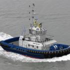 A  Damen-made tug similar to  Taiaroa, which is on its delivery voyage to Port Otago. Photo...