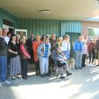 A group of 40 people celebrate 125 years of the Blind Foundation in New Zealand at the South...