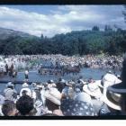 A photograph of the gold rush era re-enactment in 1962, which celebrated the 100th anniversary of...