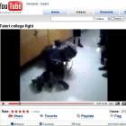 A scene from a video posted on YouTube under the title "Taieri College fight".