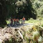 A section of the road is washed out. Photo by Kate Chapman.