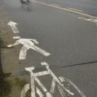 A shared path for pedestrians and cyclists, such as this one on Thomas Burns St, was ruled out in...
