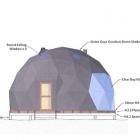 A  sketch of a geodesic dome proposed for Cecil Peak. Image supplied.