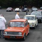 A variety of interesting British  cars lines up during the 2012 Best of British Charity Motoring...