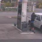 A video grab from CCTV footage of a gang-related shooting in Wairoa in October last year. Credit:...