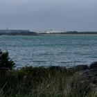 A view across South Port's main shipping channel toward Tiwai Point and the aluminium smelter....